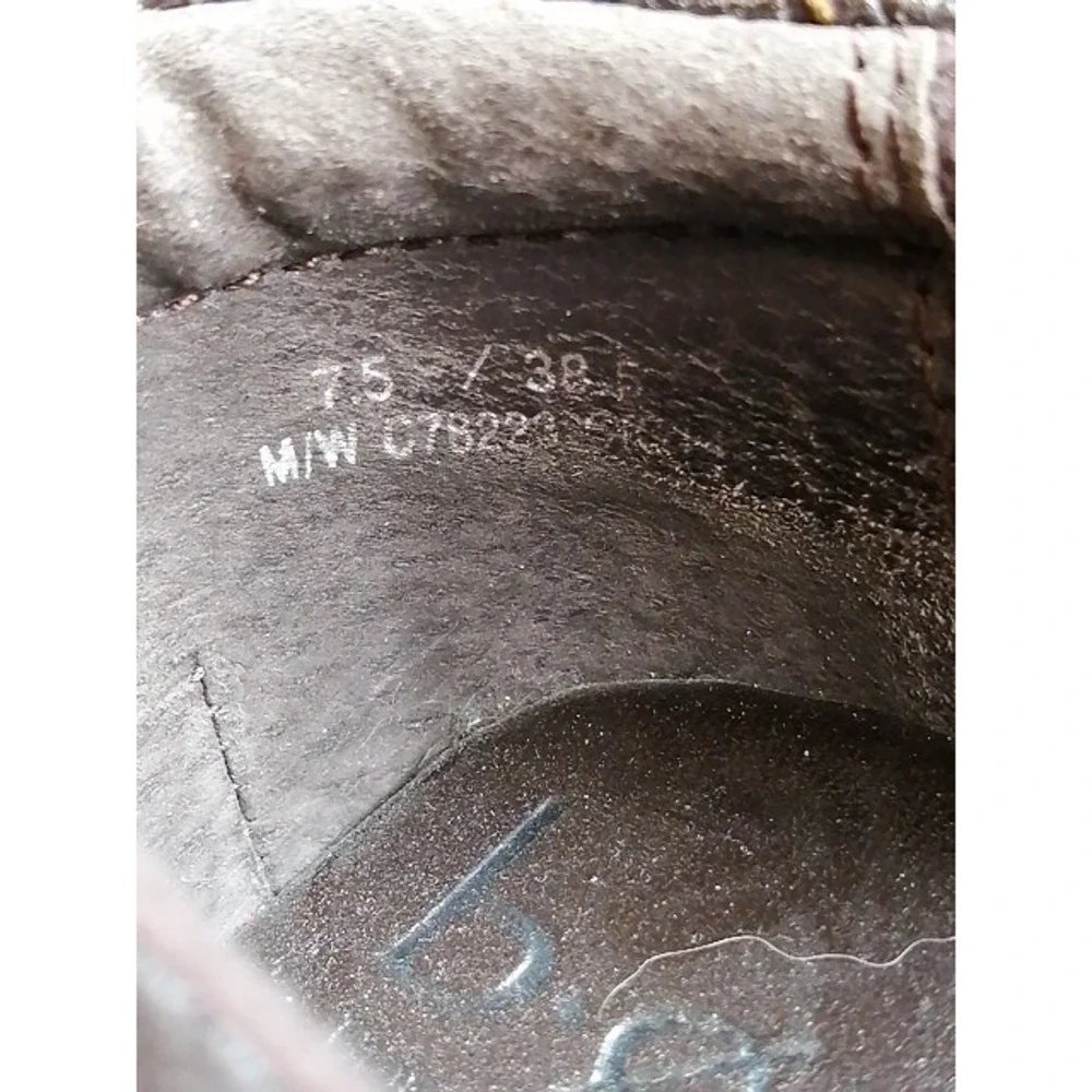 b.o.c. Shoes Loafers Womens Brown 7.5 Leather Clog Walking Comfort C78223